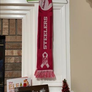 Pink NFL breast cancer awareness scarf